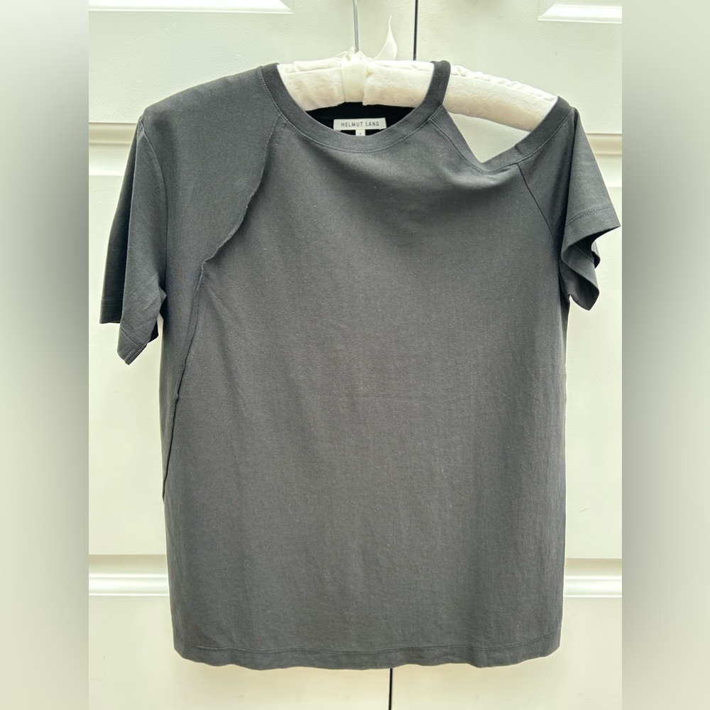 Helmut Lang deconstructed cold shoulder top. Size S. Black. - Picture 5 of 7